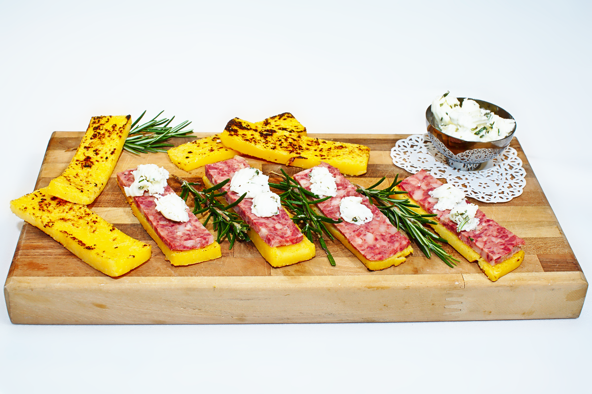 RICETTA_Polenta croccante con Mortadella di Fegato